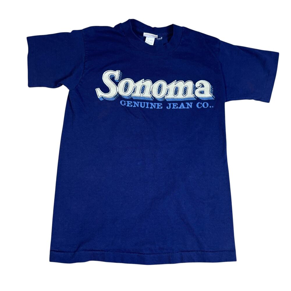 Vintage 90s Sonoma Jean Co single stitch tshirt Small/Medium indie retro 1990s